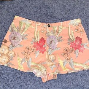 High Waisted Floral Shorts